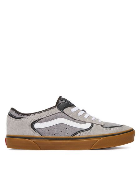 Vans Sneakersy Rowley Classic VN000SF485T1 Szary. Szare buty sportowe casual Vans, bez wzorów, ze skóry, bez zapięcia. Za 253.99 zł.
