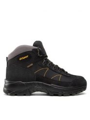 Grisport Trekkingi 13362S86G Czarny. Czarne botki sznurowane Grisport, bez wzorów, z materiału, bez obcasa, bez zapięcia. Za 329.99 zł.