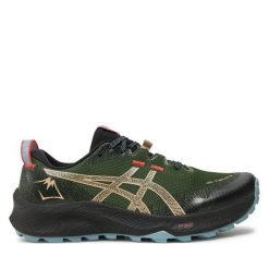 Buty do biegania Asics. Zielone buty do biegania ASICS, bez wzorów, bez zapięcia, do biegania. Za 439.99 zł.