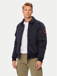 Aeronautica Militare Kurtka bomber 242AB2190CT3376 Granatowy Regular Fit. Niebieskie kurtki Aeronautica Militare, m, bez wzorów, z syntetyku, bez kaptura. Za 1,079.00 zł.