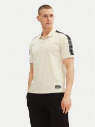 EA7 Emporio Armani Polo 7M000139 AF10375 U1079 Écru Regular Fit. Koszulki polo EA7 Emporio Armani, m, bez wzorów, z bawełny, bez kołnierzyka, bez ramiączek. Za 259.99 zł.
