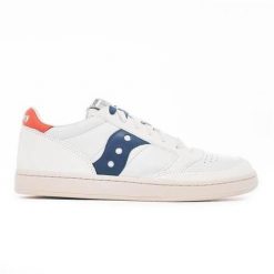 Buty do chodzenia męskie Saucony Jazz Court Premium. Białe buty sportowe casual Saucony, bez wzorów, z materiału, bez zapięcia. Za 556.00 zł.