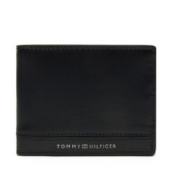 Portfel męski Tommy Hilfiger. Czarne portfele Tommy Hilfiger, bez wzorów. Za 299.99 zł.