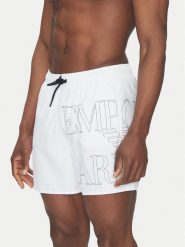 Emporio Armani Underwear Szorty kąpielowe EM000583 AF12326 U0002 Biały Regular Fit. Białe kąpielówki Emporio Armani Underwear, m, bez wzorów, z syntetyku. Za 319.99 zł.