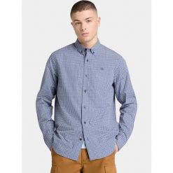 Koszula męska Timberland Micro Plaid Poplin. Niebieskie koszule Timberland, m, bez wzorów, bez kołnierzyka, bez ramiączek. Za 399.00 zł.