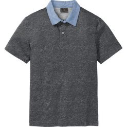 Shirt polo Slim fit bonprix antracytowy w kropki. Koszulki polo marki bonprix. Za 54.99 zł.