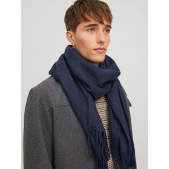 Szalik Jack&Jones. Niebieskie szaliki Jack&Jones, bez wzorów. Za 89.99 zł.