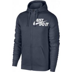 Nike Bluza Męska M Nsw Hoodie Fz Jdi Thunder Blue White Xs. Bluzy bez kaptura marki Nike. Za 259.00 zł.