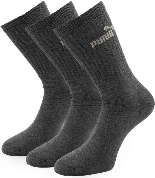 Skarpety Puma Crew Sock 3 szt. Szare 35-38. Szare skarpety Puma, bez wzorów, z bawełny. Za 130.99 zł.