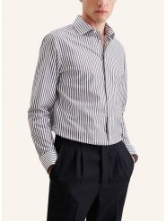 Seidensticker Koszula - Slim fit - w kolorze granatowo-białym rozmiar: 40. Białe koszule Seidensticker, bez wzorów, z bawełny, bez kołnierzyka, bez ramiączek. Za 119.40 zł.