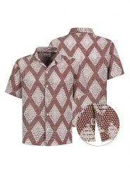 Eight2Nine Koszula w kolorze jasnobrązowo-białym rozmiar: L. Brązowe koszule Eight2Nine, l, bez wzorów, z bawełny, bez kołnierzyka, bez ramiączek. Za 86.99 zł.