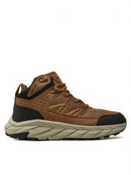 ALPINE PRO Trekkingi Defet MBTD452 909PL Brązowy. Brązowe botki sznurowane Alpine Pro, bez wzorów, ze skóry, bez obcasa, bez zapięcia. Za 239.99 zł.