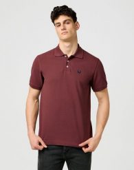 MESKA KOSZULKA POLO WRANGLER POLO SHIRT DECADENT CHOCOLATE 112371398. Czarne koszulki polo Wrangler, m, bez wzorów, bez kołnierzyka, bez ramiączek. Za 89.99 zł.