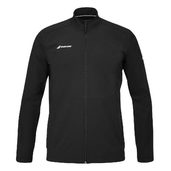 Bluza tenisowa męska Babolat Play. Czarne bluzy BABOLAT, l, bez wzorów, z softshellu, bez kaptura. W wyprzedaży za 329.99 zł.