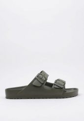 Klapki męskie Birkenstock Arizona Eva. Zielone klapki Birkenstock, z materiału. Za 325.00 zł.