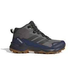 Buty trekkingowe adidas Terrex Skychaser AX5 GORE-TEX Mid. Szare buty turystyczne Adidas, bez wzorów, z gore-texu, bez zapięcia, trekkingowe, adidas terrex, gore-tex. Za 489.50 zł.