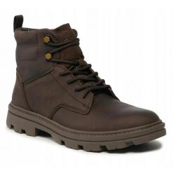 Buty dla mężczyzn Caterpillar PRACTITIONER. Brązowe buty trekkingowe CATerpillar, bez wzorów, bez zapięcia, trekkingowe. Za 469.00 zł.
