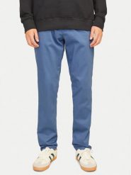 Jack&Jones Chinosy Marco 12150148 Niebieski Slim Fit. Niebieskie eleganckie spodnie Jack&Jones, m, z bawełny. Za 99.99 zł.