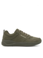 Skechers Sneakersy Libration 8790157 OLV Zielony. Zielone buty sportowe casual Skechers, bez wzorów, ze skóry, bez zapięcia. Za 289.99 zł.