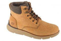 Trapery męskie, Augustino - Cobb. Brązowe trapery Skechers, z materiału, bez zapięcia. Za 279.99 zł.