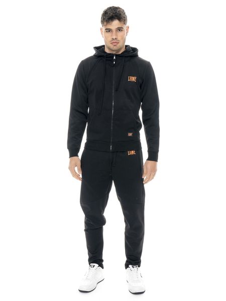 Dres męski Leone 1947 Apparel Tech z kapturem i zamkiem techniczny materiał. Czarne komplety dresowe LEONE 1947 APPAREL, l, z aplikacjami, z dresówki, bez ramiączek. Za 231.51 zł.