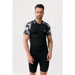 Koszulka termoaktywna fitness męska Rough Radical moro Furious Army. Czarne bielizna termoaktywna ROUGH RADICAL, m, bez wzorów, bez ramiączek, na fitness i siłownię. W wyprzedaży za 84.92 zł.