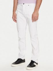 Boss Jeansy Delaware3-1 50514321 Biały Slim Fit. Białe jeansy Boss, m. Za 439.99 zł.