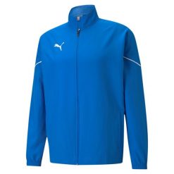 Kurtka uniwersalna męska Puma Teamrise Sideline. Niebieskie kurtki Puma, l, bez wzorów, z syntetyku, bez kaptura. Za 164.00 zł.