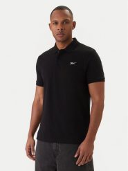 Reebok Polo Breen RK25562CCM Czarny Regular Fit. Czarne koszulki polo Reebok, l, bez wzorów, z bawełny, bez kołnierzyka, bez ramiączek. Za 149.99 zł.