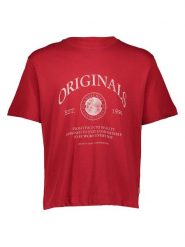 Jack & Jones Koszulka "Ornantucket" w kolorze czerwonym rozmiar: XXL. Czerwone bezrękawniki Jack & Jones, xxl, bez wzorów, z bawełny, bez kołnierzyka, bez ramiączek. Za 52.67 zł.