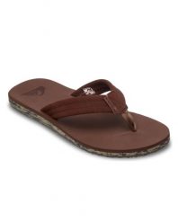 Sandały dla Mężczyzn CARVER SUEDE RECYCLED Brązowy. Brązowe sandały Quiksilver, z gumy, bez zapięcia. Za 104.99 zł.