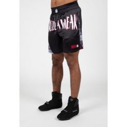 Clayton Boxing Szorty - Czarny/Czerwony. Czerwone szorty GORILLA WEAR, m, bez wzorów. Za 206.00 zł.
