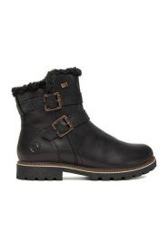 Remonte Botki CEO-D8484-00 Czarny. Czarne espadryle Remonte, bez wzorów, ze skóry, bez obcasa, na płaskiej podeszwie, bez zapięcia. Za 539.99 zł.
