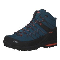 Buty trekkingowe męskie CMP Moon Mid WP. Niebieskie buty trekkingowe CMP, bez wzorów, z gumy, bez zapięcia. Za 479.00 zł.