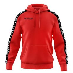 Bluza pasek z kapturem Givova Tarry. Czerwone bluzy z kapturem Givova, m, bez wzorów, z bawełny, z kapturem. Za 187.50 zł.