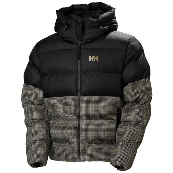 Kurtka puchowa Helly Hansen Oslo Graphic Puffy. Brązowe kurtki Helly Hansen, bez wzorów, z puchu, bez kaptura. Za 1,039.20 zł.