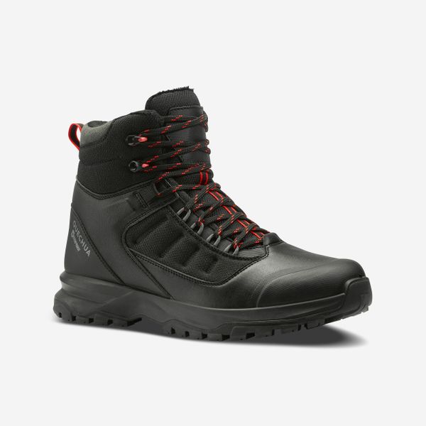 Second Life - Buty turystyczne męskie Quechua MH500 Mid... - Stan Doskonały. Czarne buty turystyczne QUECHUA, na zimę, bez wzorów, z materiału, bez zapięcia, trekkingowe. Za 296.99 zł.