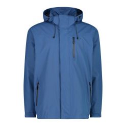 Kurtka trekkingowa z zamkiem błyskawicznym z wentylacją CMP. Niebieskie kurtki CMP, bez wzorów, z kapturem. Za 340.00 zł.