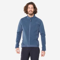 Kurtka zimowa rowerowa MTB Rockrider. Niebieskie kurtki ROCKRIDER, na zimę, s, bez wzorów, z materiału, bez kaptura. Za 229.99 zł.