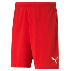 Szorty Puma teamRISE. Białe krótkie spodenki sportowe Puma, m, bez wzorów, z materiału. Za 134.50 zł.
