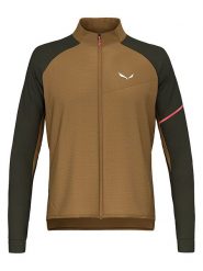 Salewa Kurtka hybrydowa "Vento Merino" w kolorze oliwkowo-czarnym rozmiar: L. Brązowe kurtki outdoor i hardshell Salewa, l, bez wzorów, z lyocellu, bez kaptura. Za 341.79 zł.