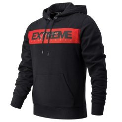 Bluza męska z kapturem EXTREME HOBBY HEADLINE. Niebieskie bluzy EXTREME HOBBY, m, bez wzorów, z bawełny, z kapturem. Za 209.00 zł.