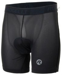 Bokserki męskie Rogelli MTB z wkładką do spodenek rowerowych. Czarne bokserki Rogelli, m, bez wzorów, z elastanu. Za 151.00 zł.