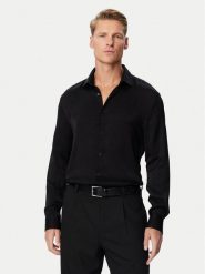 HUGO Koszula Kenno 50570331 Czarny Slim Fit. Czarne koszule Hugo, m, bez wzorów, z wiskozy, bez kołnierzyka, bez ramiączek. Za 599.99 zł.