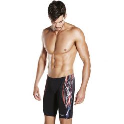 Speedo Szorty pływackie męskie Placement Digital V Jammer Black/Hot Orange/Vita Grey r. M (810851B451). Odzież kąpielowa marki Speedo. Za 148.20 zł.