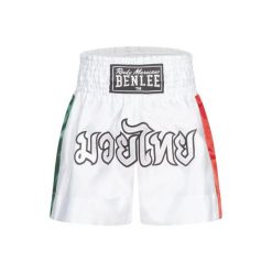 Spodenki do boksu tajskiego Benlee Goldy. Białe szorty Benlee, bez wzorów, sportowe. Za 213.50 zł.