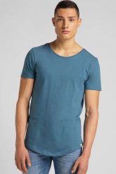 MĘSKI T-SHIRT LEE ELONGATED TEE TEAL L62JEPQO 112114662. T-shirty Lee, l, bez wzorów, bez kołnierzyka, bez ramiączek. Za 69.99 zł.