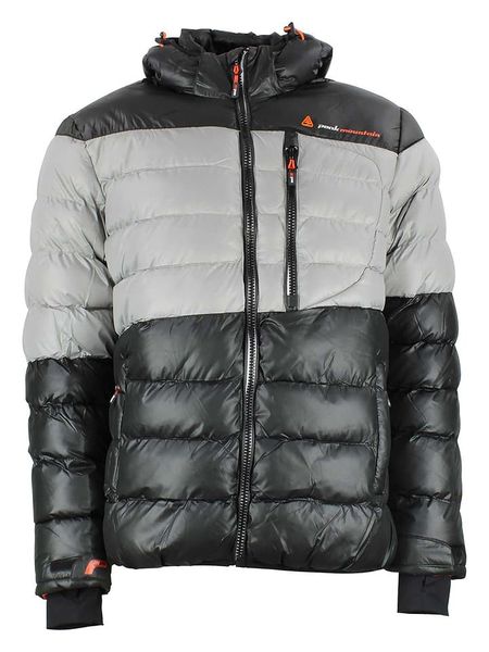 Peak Mountain Kurtka zimowa "Captin" w kolorze czarno-szarym rozmiar: XXL. Czarne kurtki Peak Mountain, na zimę, xxl, bez wzorów, bez kaptura. Za 218.05 zł.