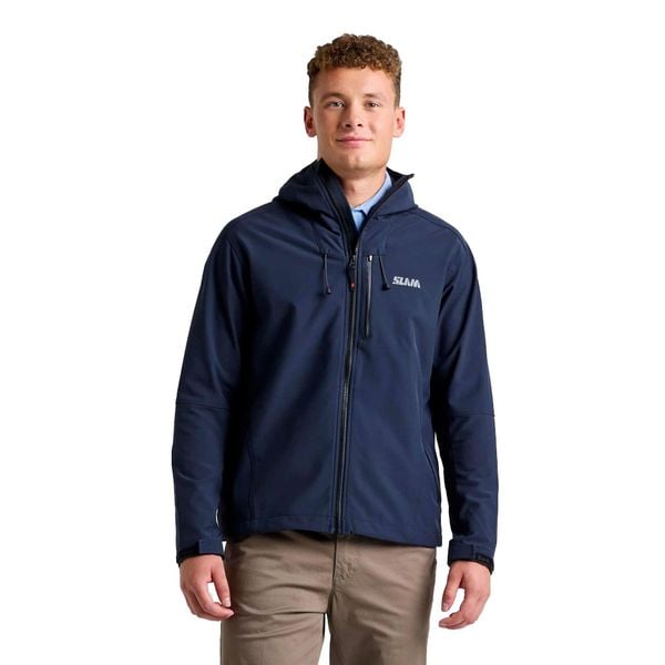 Bluza Z Kapturem Softshell Slam Dorosłych. Niebieskie bluzy z kapturem SLAM, l, bez wzorów, z materiału, z kapturem. Za 853.99 zł.
