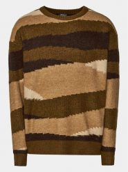 INDICODE Sweter Banfix 35-716 Brązowy Regular Fit. Brązowe swetry rozpinane INDICODE, m, bez wzorów, z syntetyku, bez kołnierzyka, bez ramiączek. Za 149.99 zł.